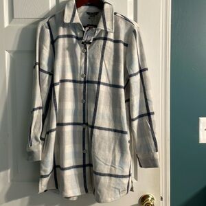 long flannel shacket